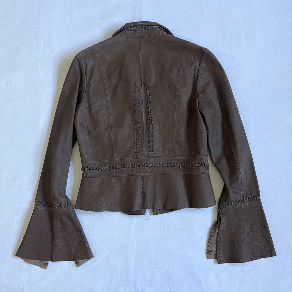 Morgan De Toi brown leather jacket