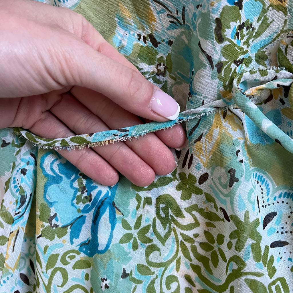 floral tie back babydoll top