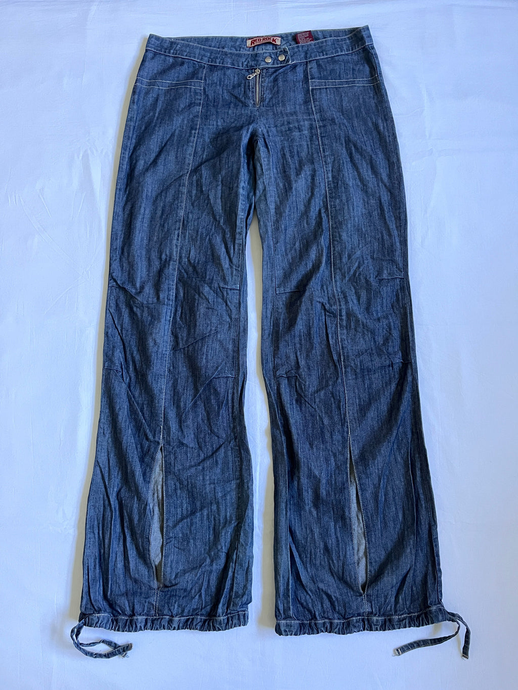 red rock low rise wide leg jeans