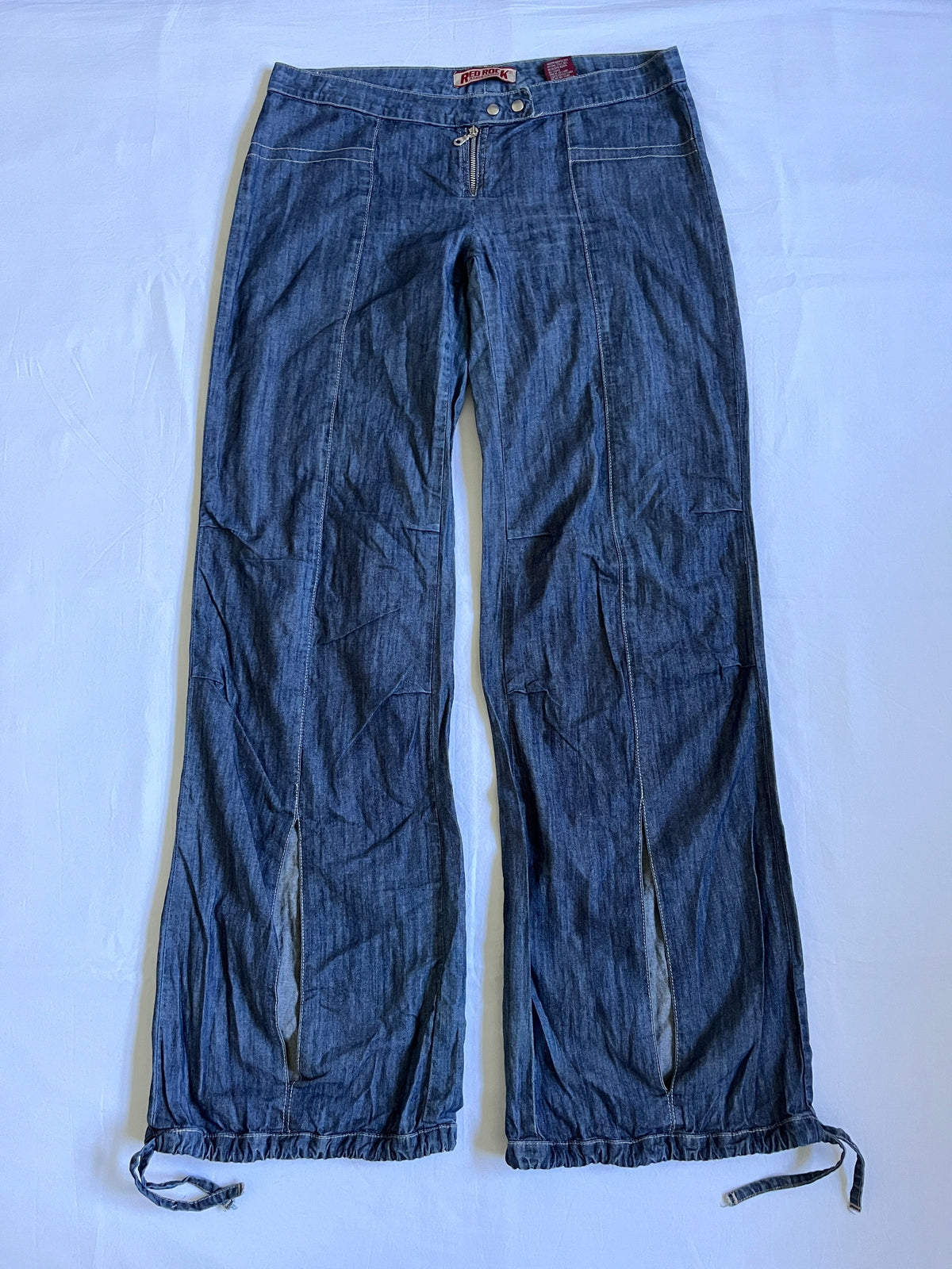 red rock low rise wide leg jeans