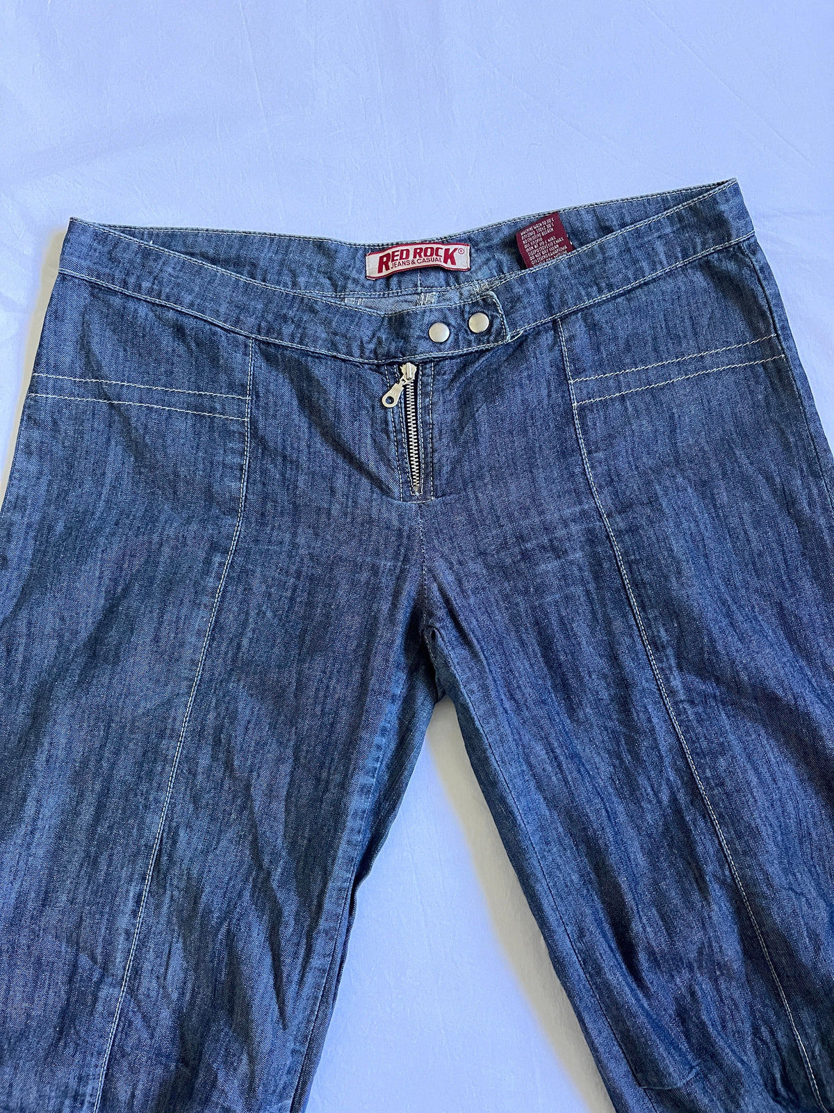 red rock low rise wide leg jeans