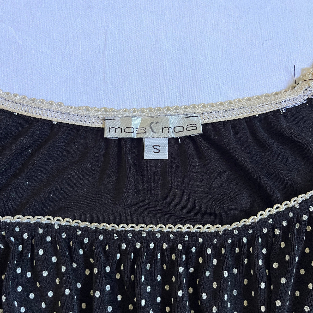 polka dot milkmaid style top