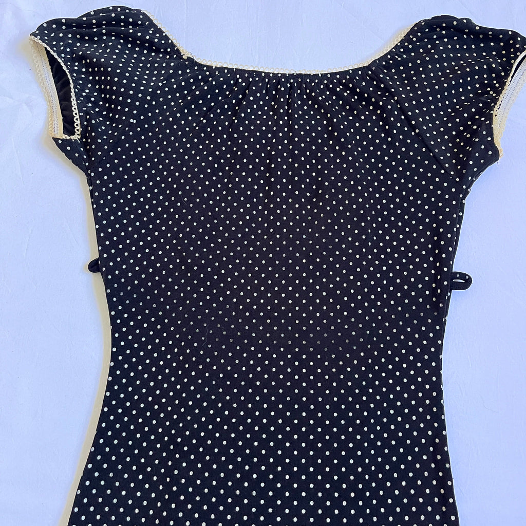 polka dot milkmaid style top