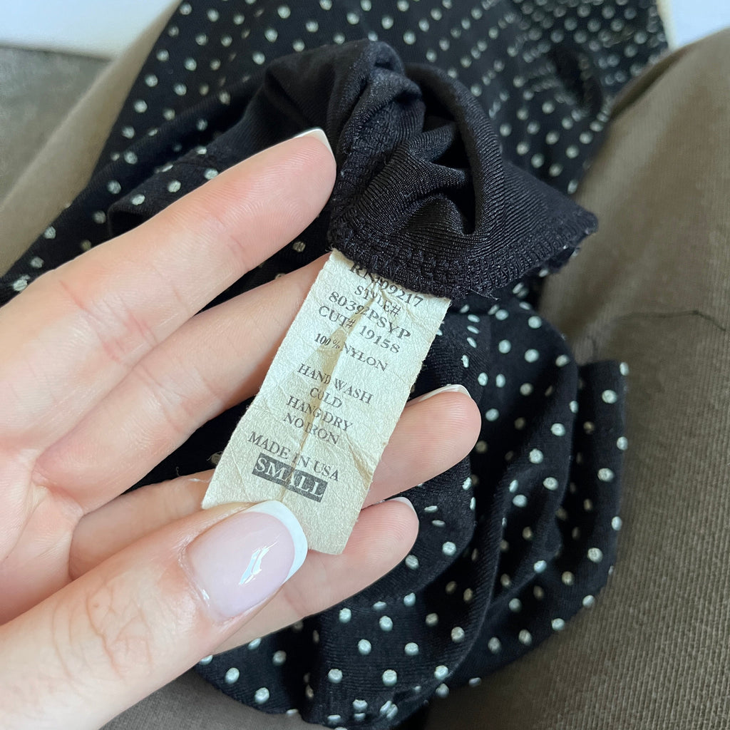 polka dot milkmaid style top