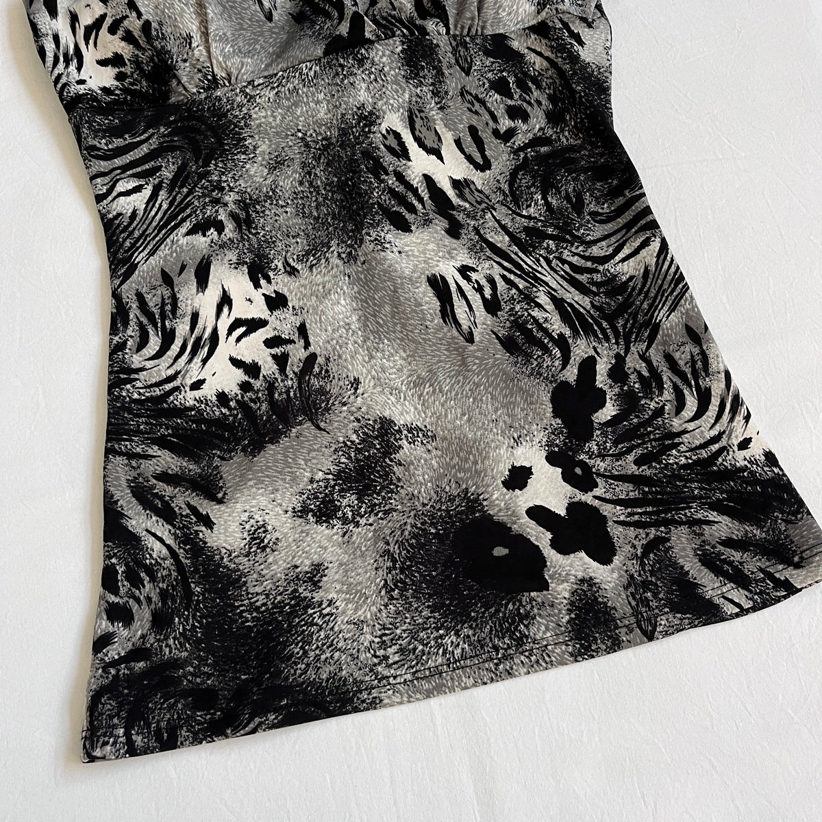 colour swatch animal print cami