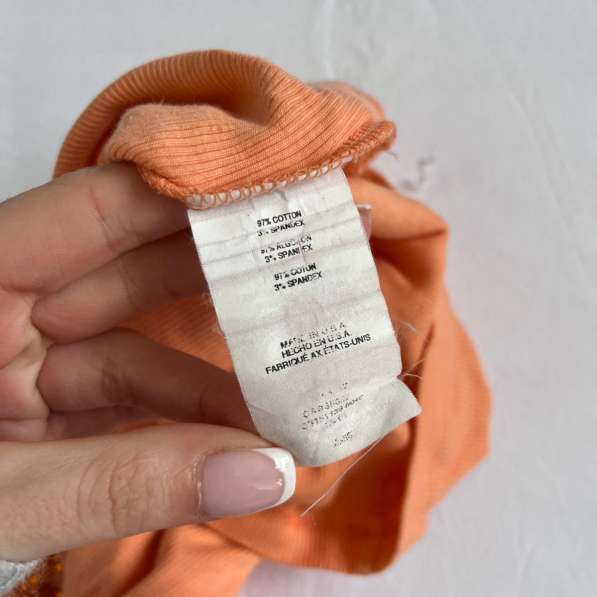 bebe orange rhinestone tank