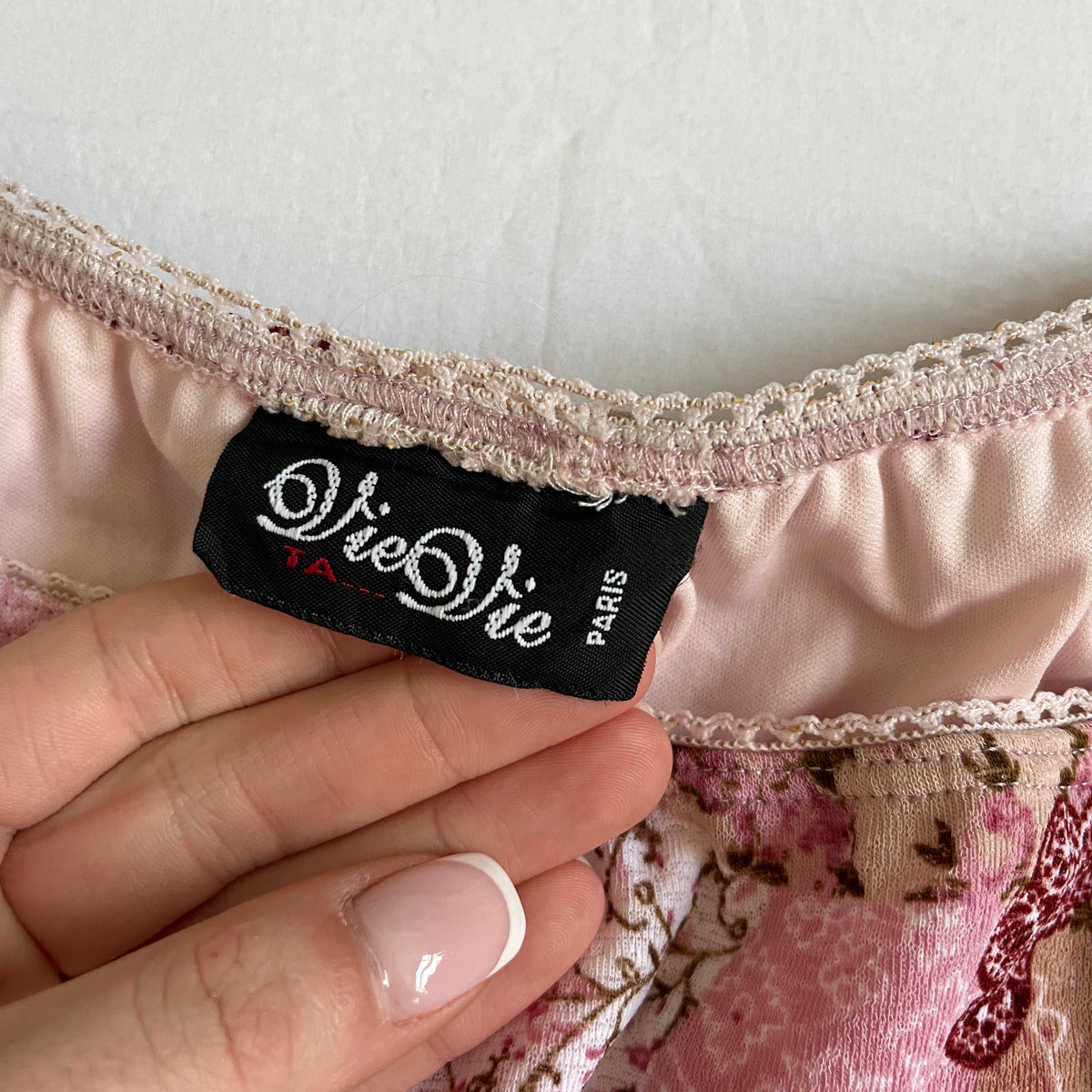floral patchwork milkmaid mini dress