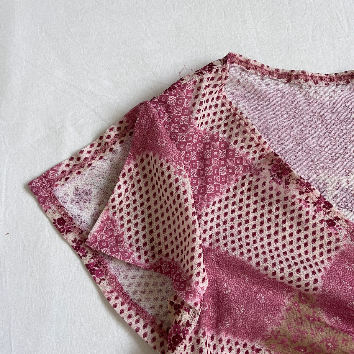 floral patchwork top