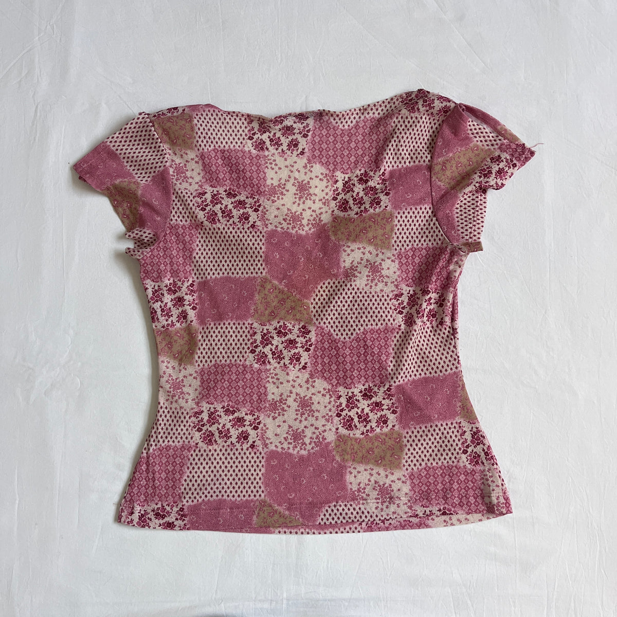 floral patchwork top