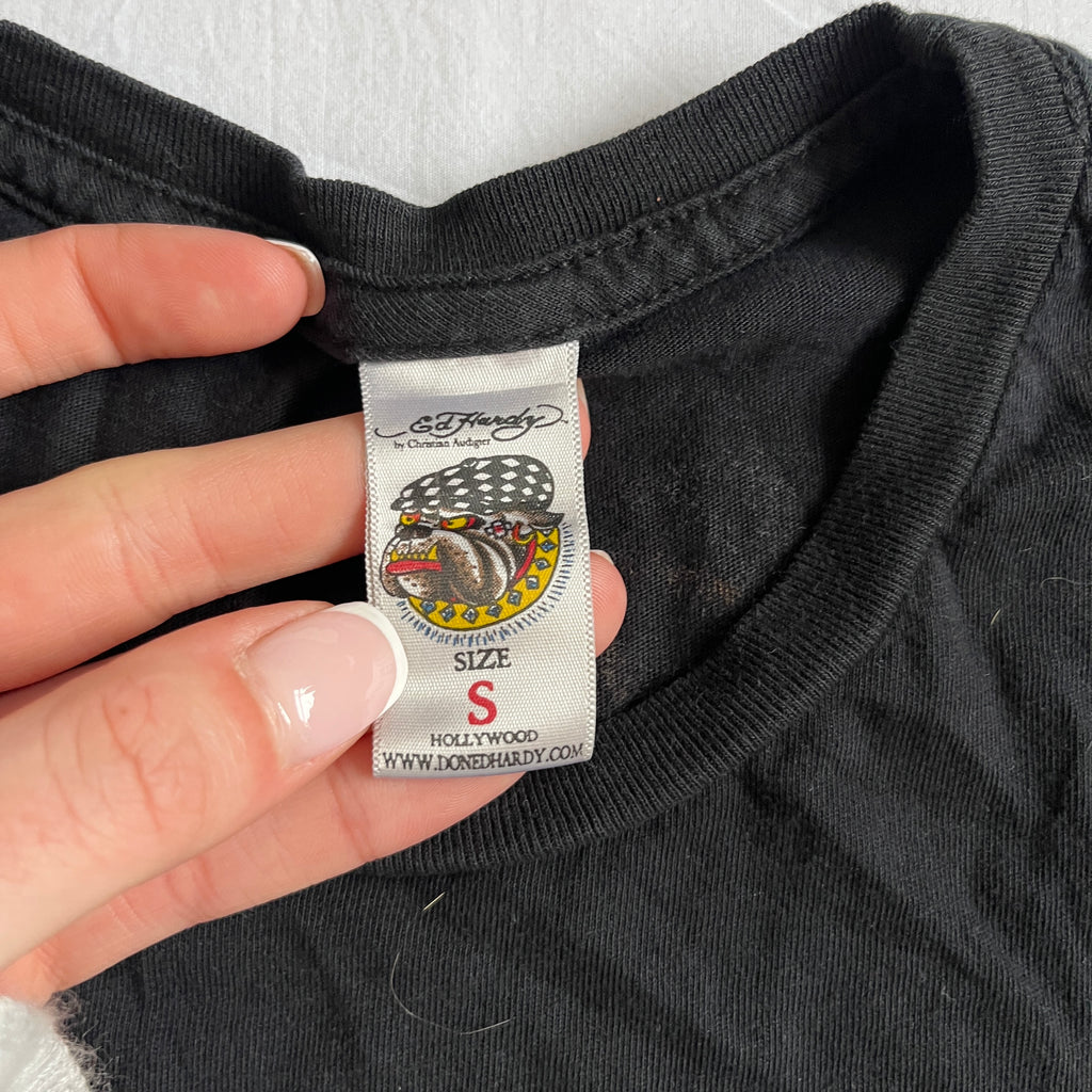 ed hardy 'love kills' fitted tee