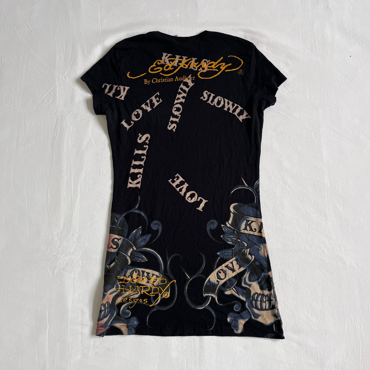 ed hardy 'love kills' fitted tee