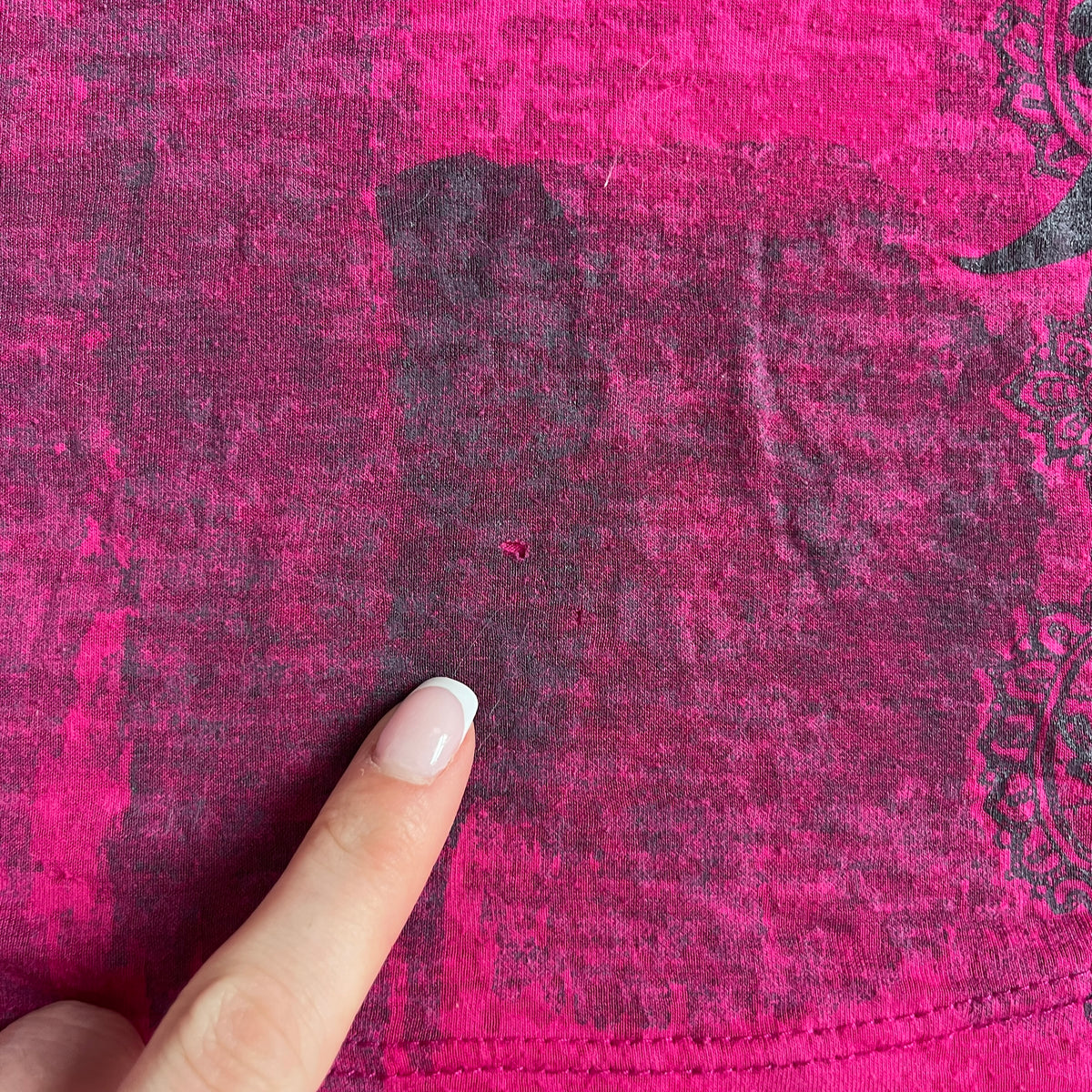 hot pink grungy top