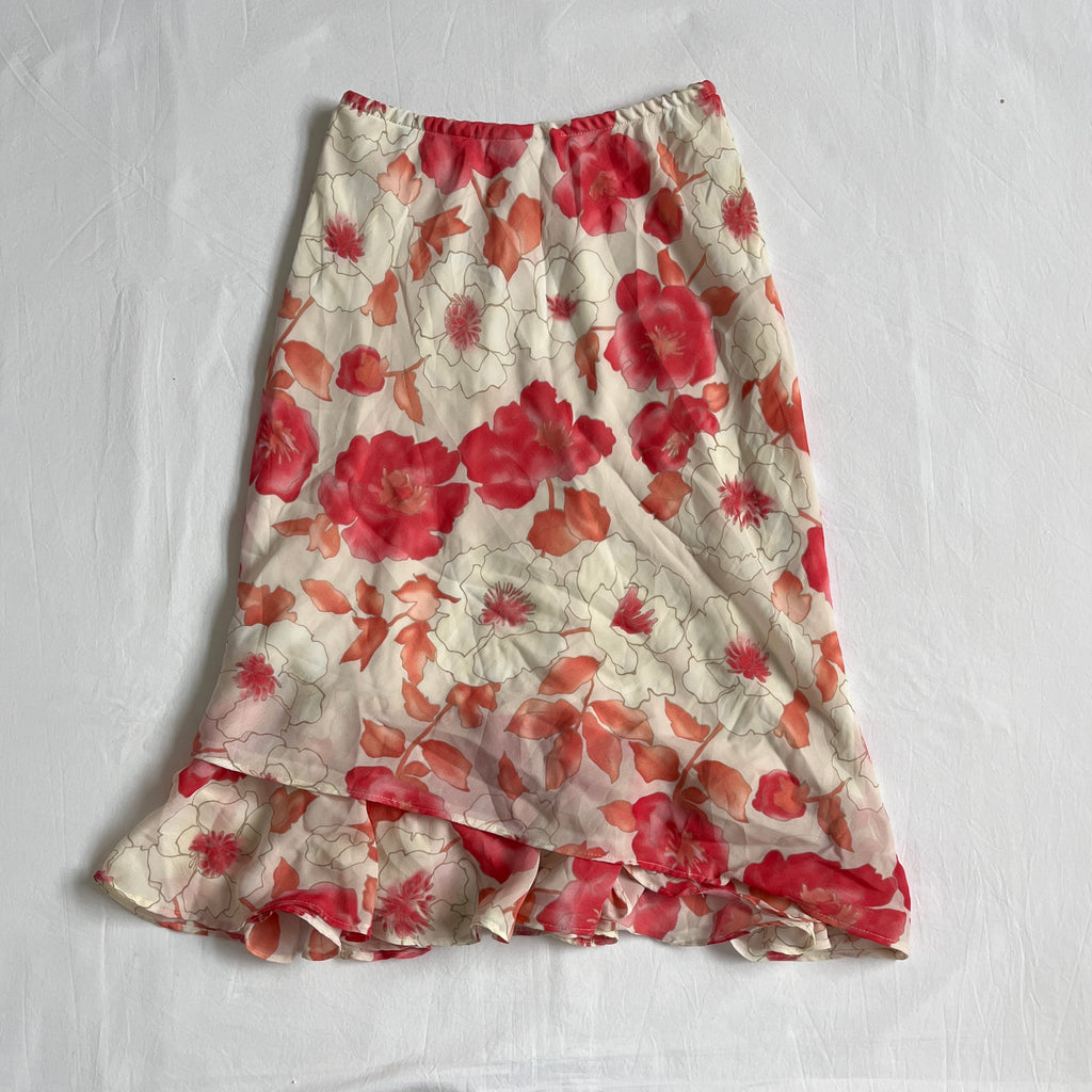 dressbarn floral midi skirt