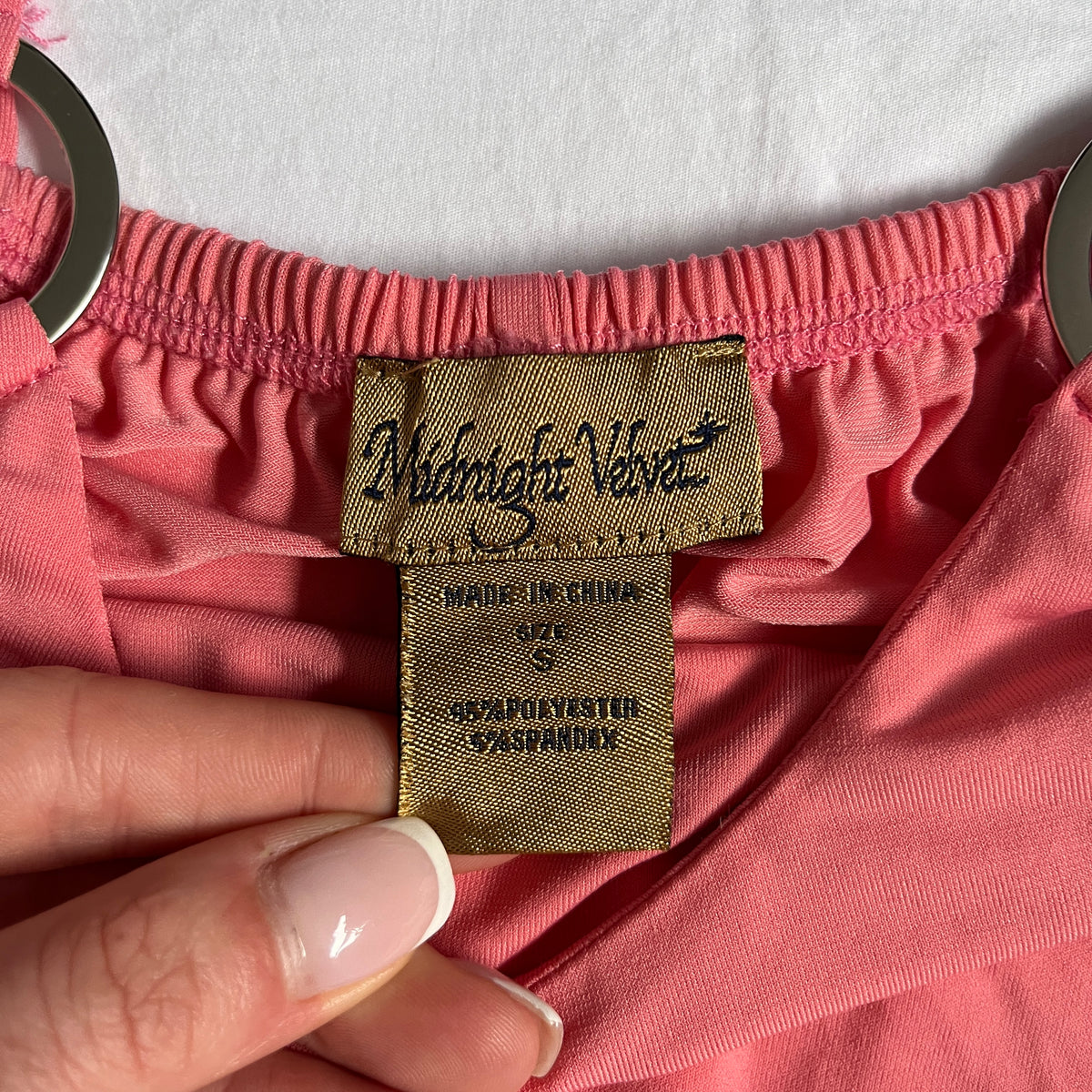 pink batwing style top