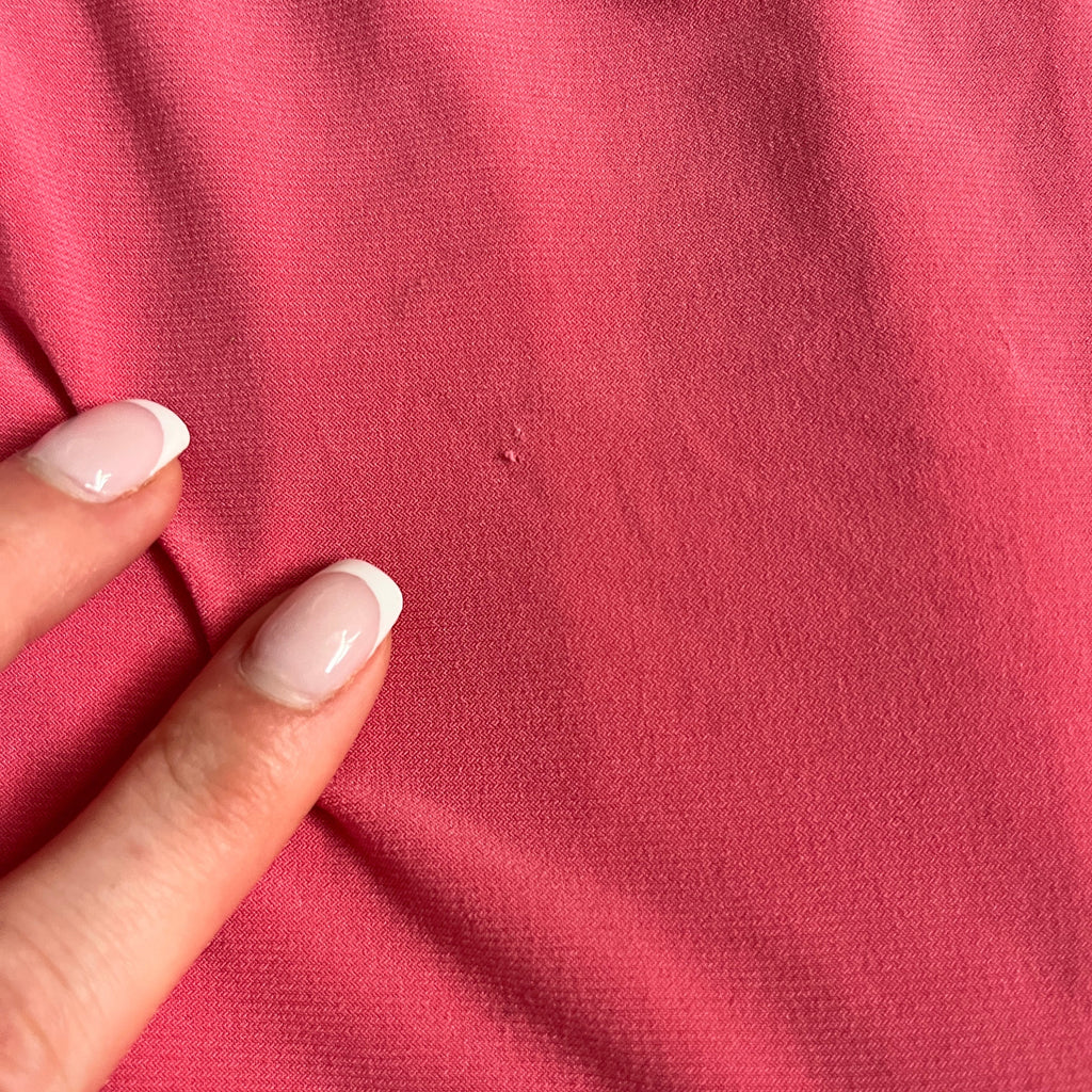 pink asymmetrical mini skirt