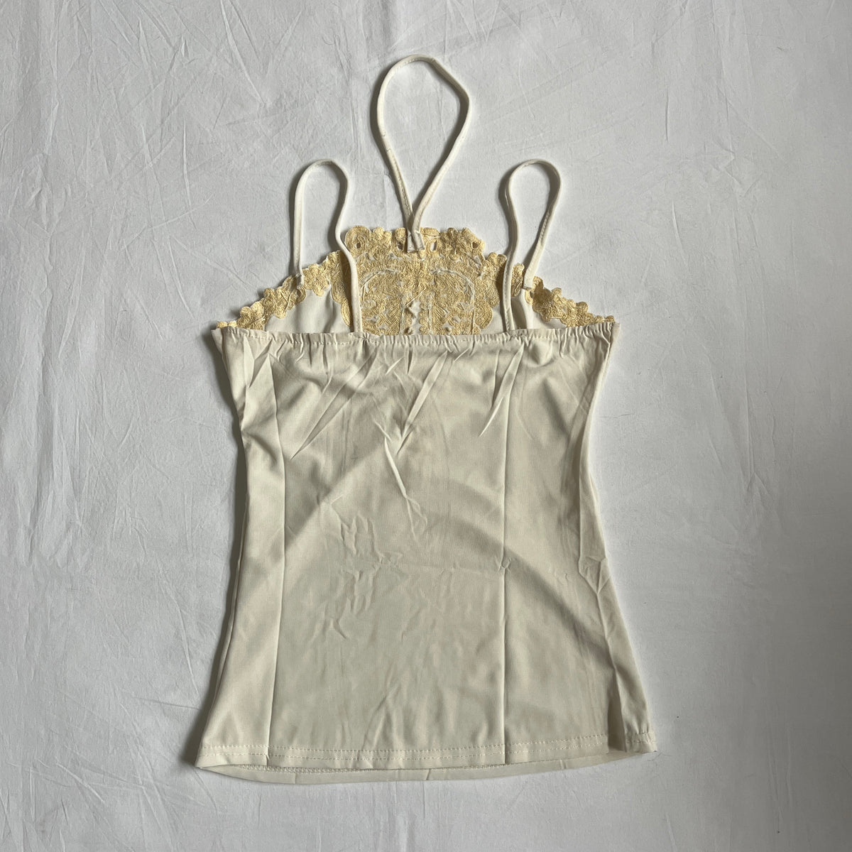 deadstock white embroidered cami